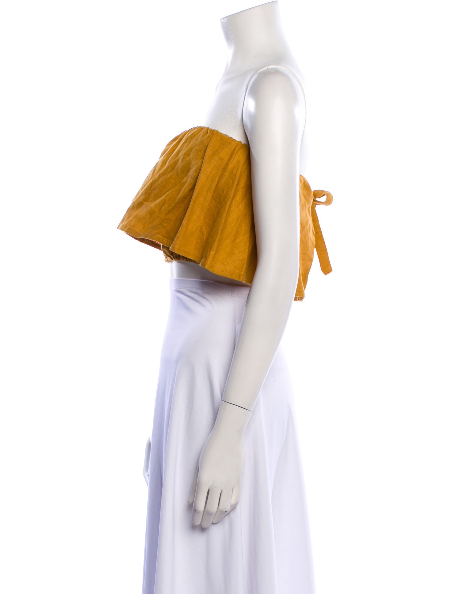 Faithfull The Brand Linen Printed Crop Top