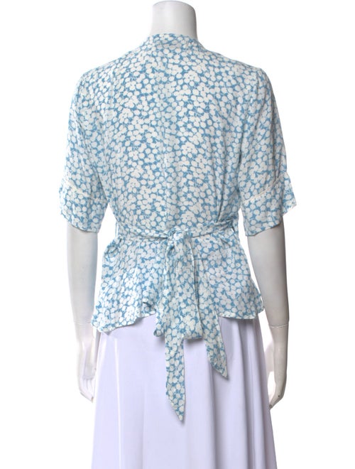 Faithfull The Brand Floral Print V-Neck Blouse
