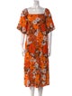 Faithfull The Brand Floral Print Midi Length Dress