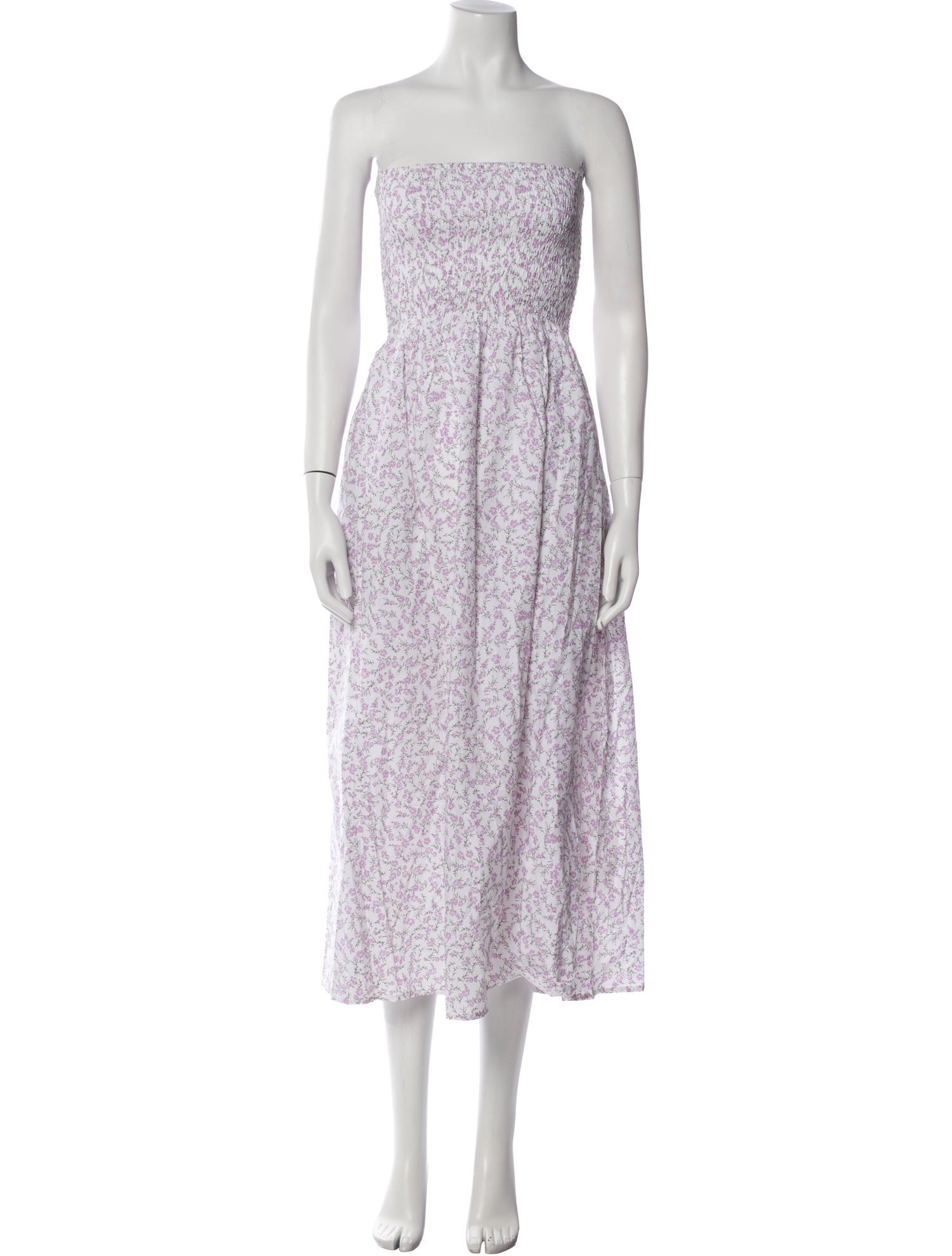 Faithfull The Brand Floral Print Midi Length Dress