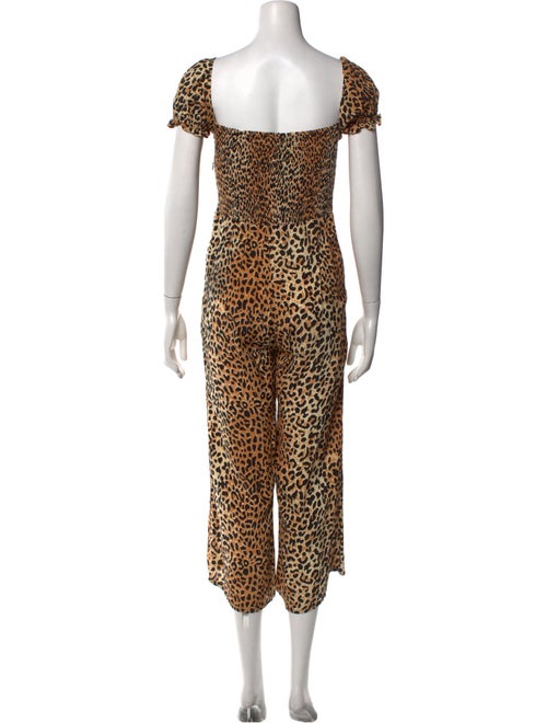 Faithfull The Brand Floral Print Square Neckline Jumpsuit