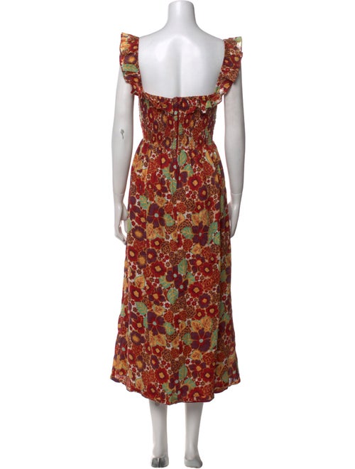 Faithfull The Brand Linen Midi Length Dress