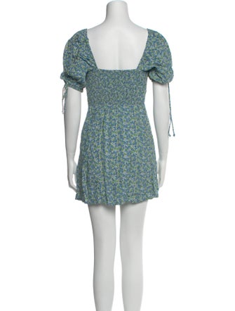 Faithfull The Brand Floral Print Mini Dress