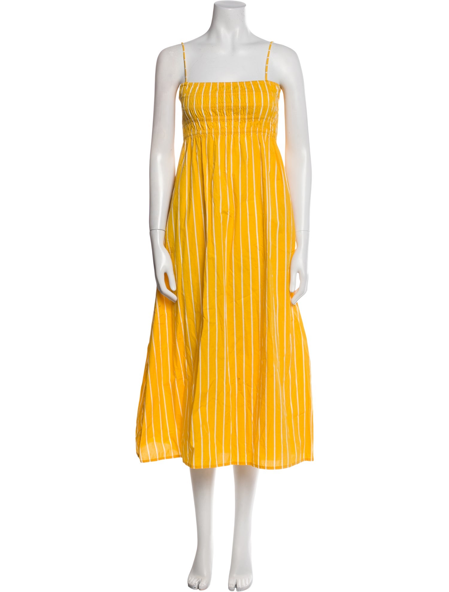 Faithfull The Brand Striped Midi Length Dress
