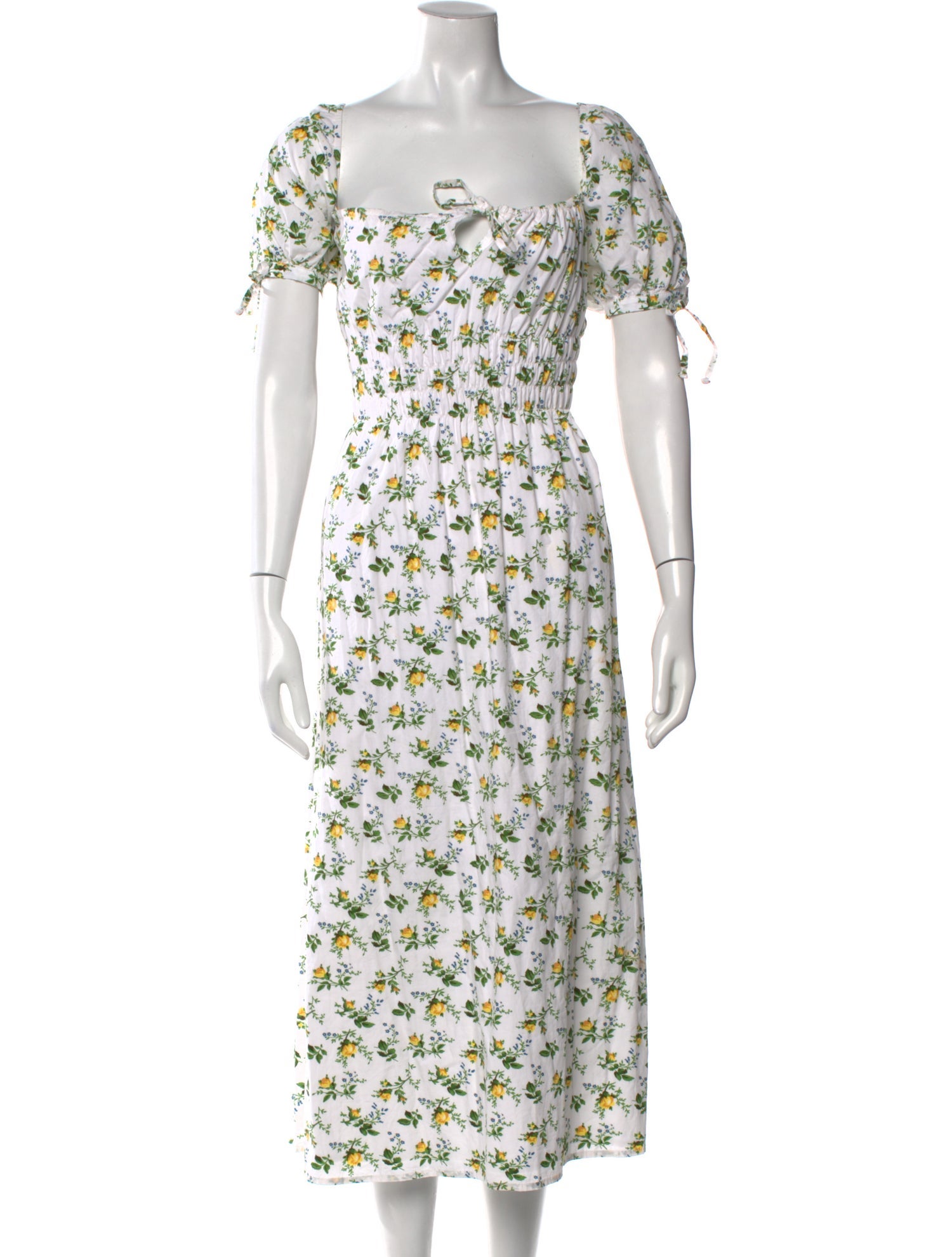 Faithfull The Brand Floral Print Midi Length Dress
