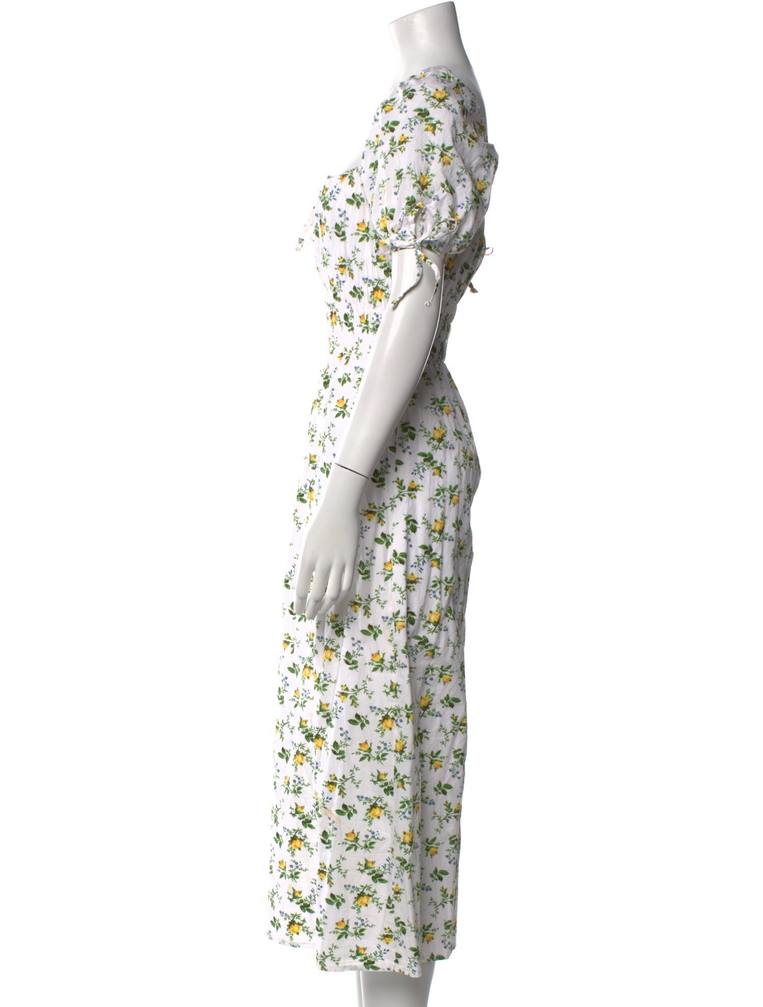Faithfull The Brand Floral Print Midi Length Dress