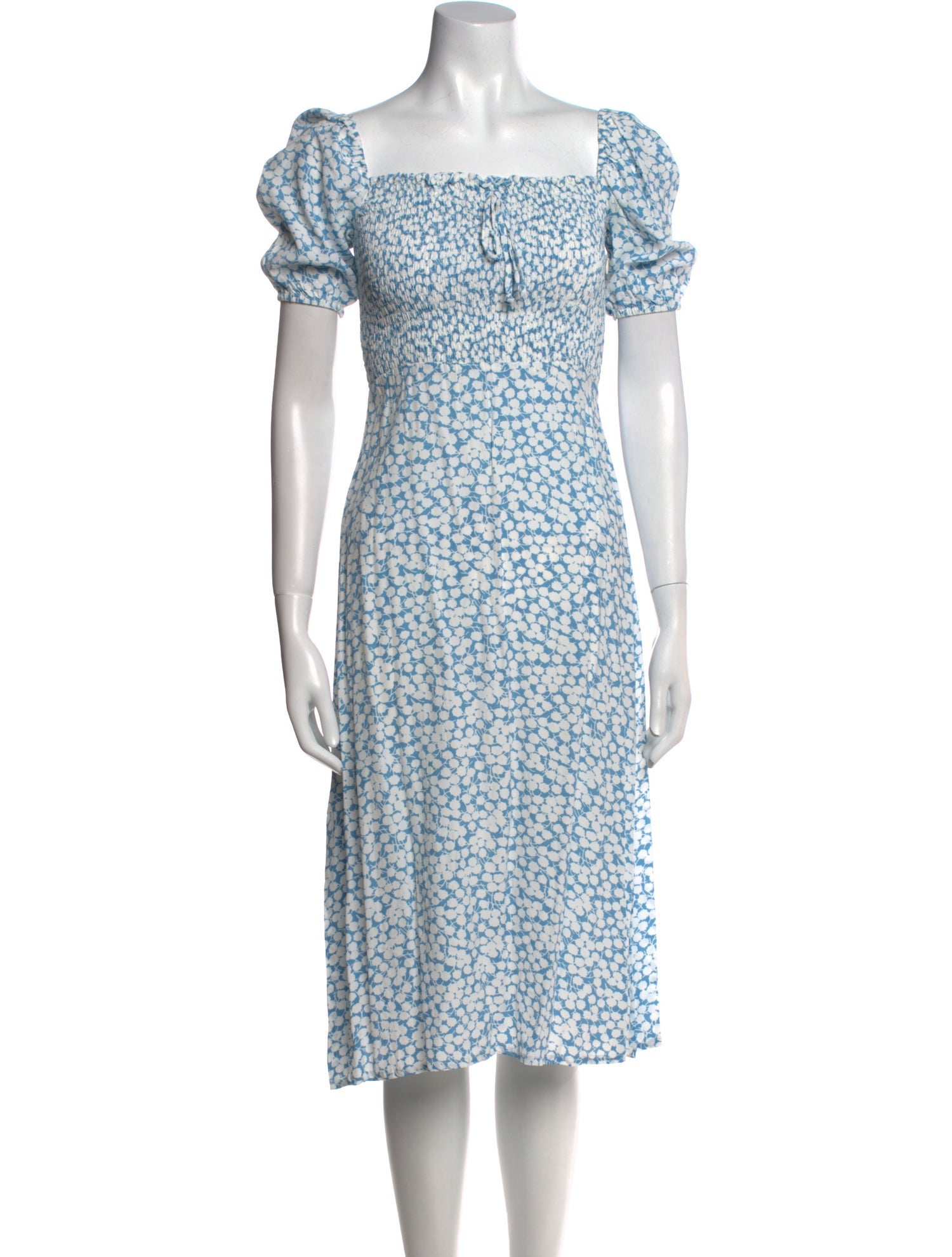 Faithfull The Brand Floral Print Midi Length Dress