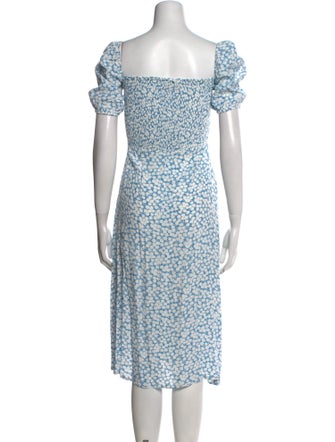 Faithfull The Brand Floral Print Midi Length Dress