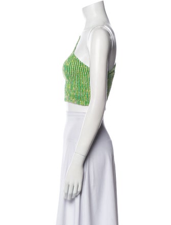 Faithfull The Brand Linen Striped Crop Top