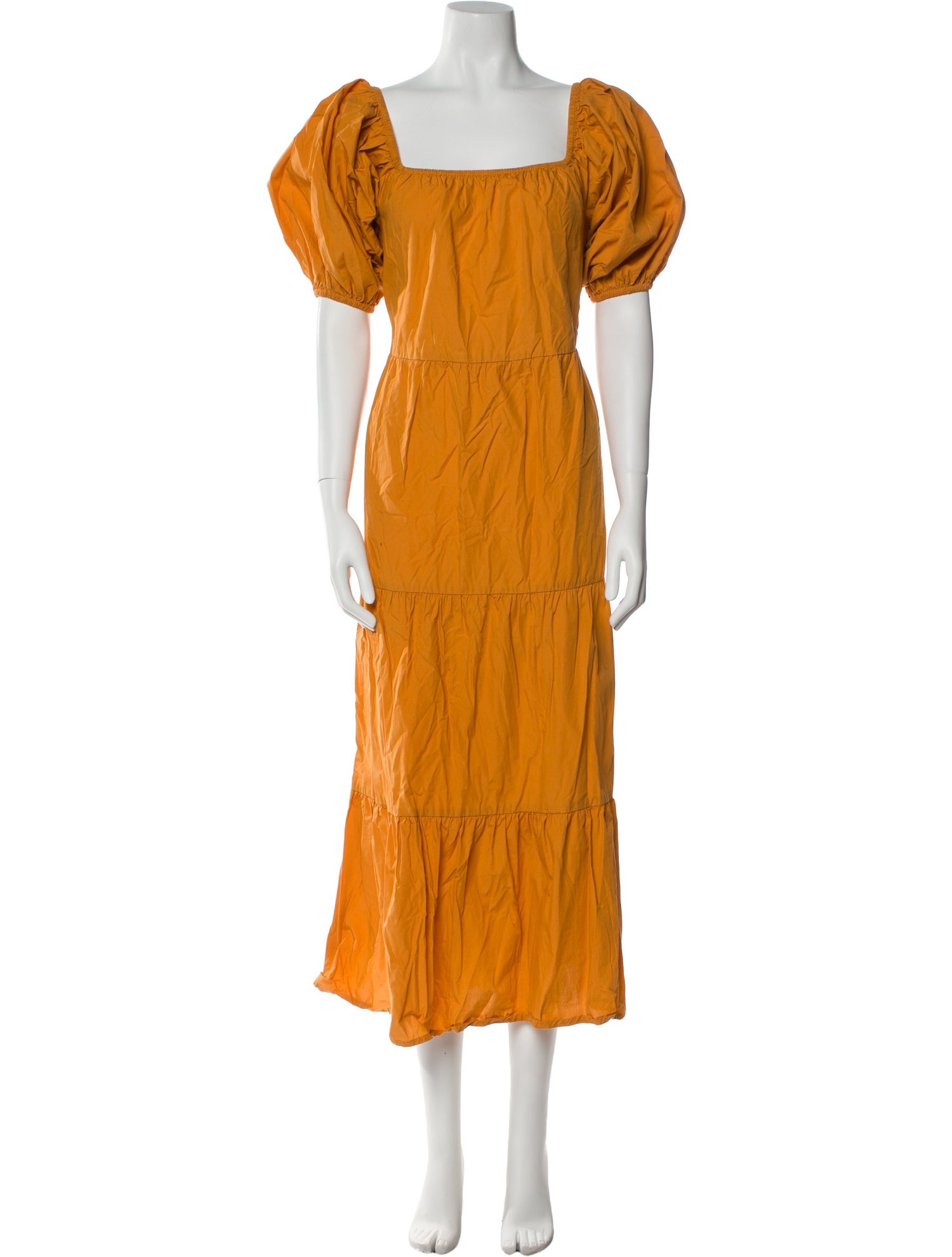 Faithfull The Brand Square Neckline Long Dress