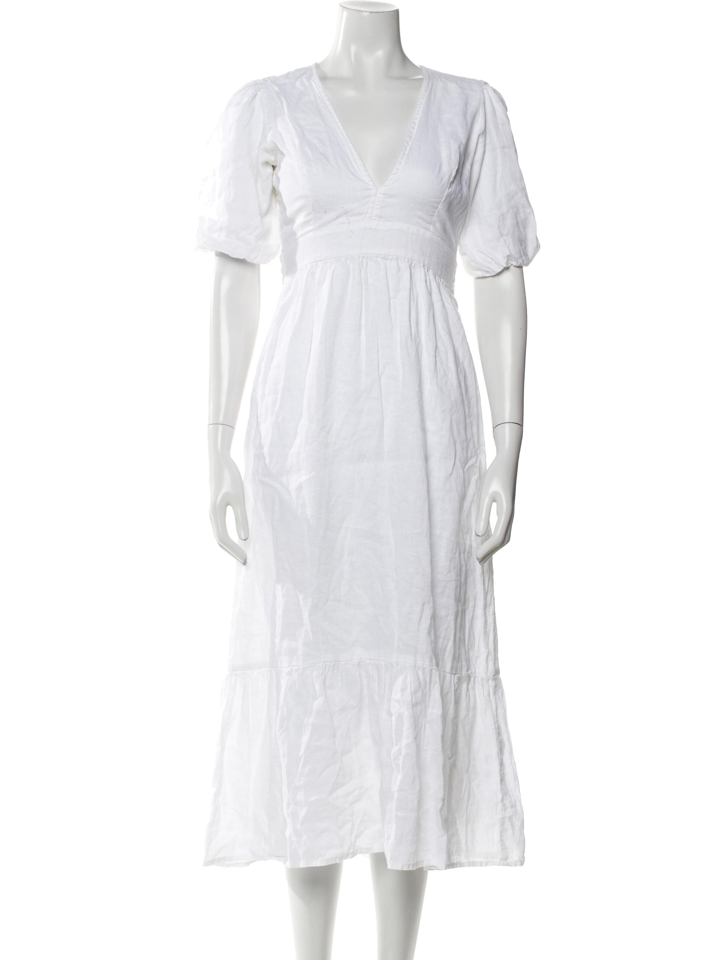 Faithfull The Brand Linen Long Dress