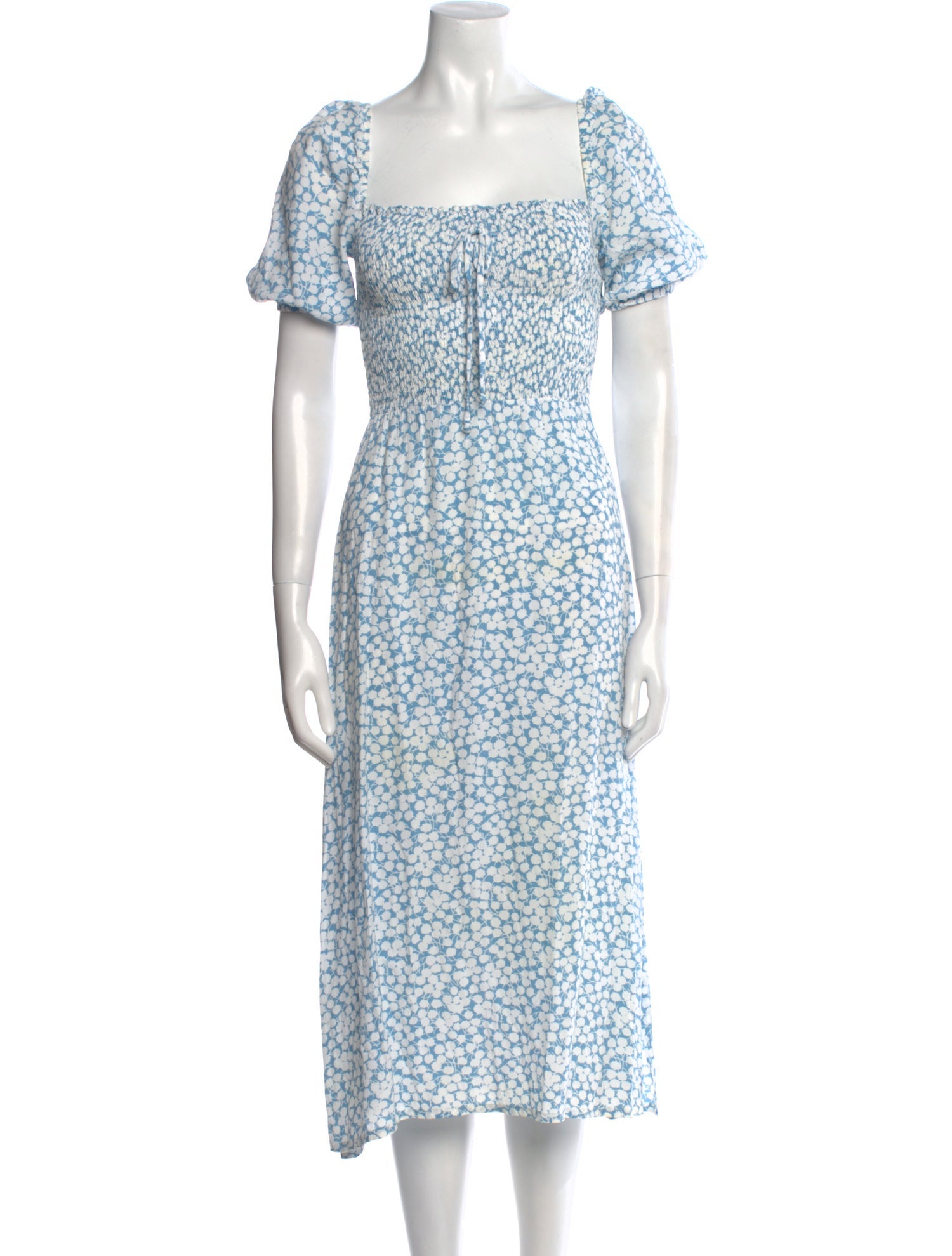 Faithfull The Brand Floral Print Midi Length Dress