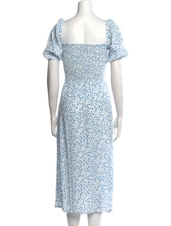 Faithfull The Brand Floral Print Midi Length Dress