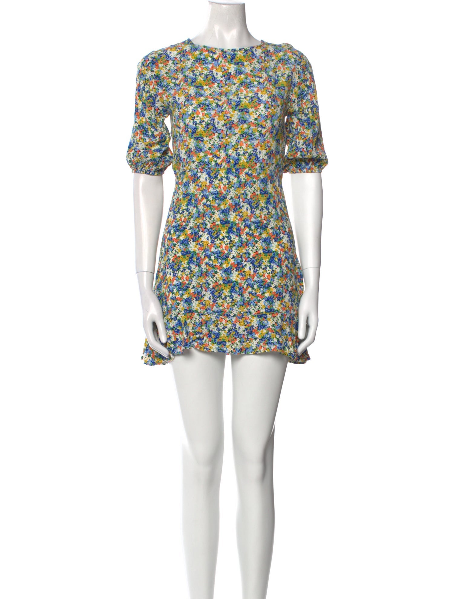 Faithfull The Brand Floral Print Mini Dress