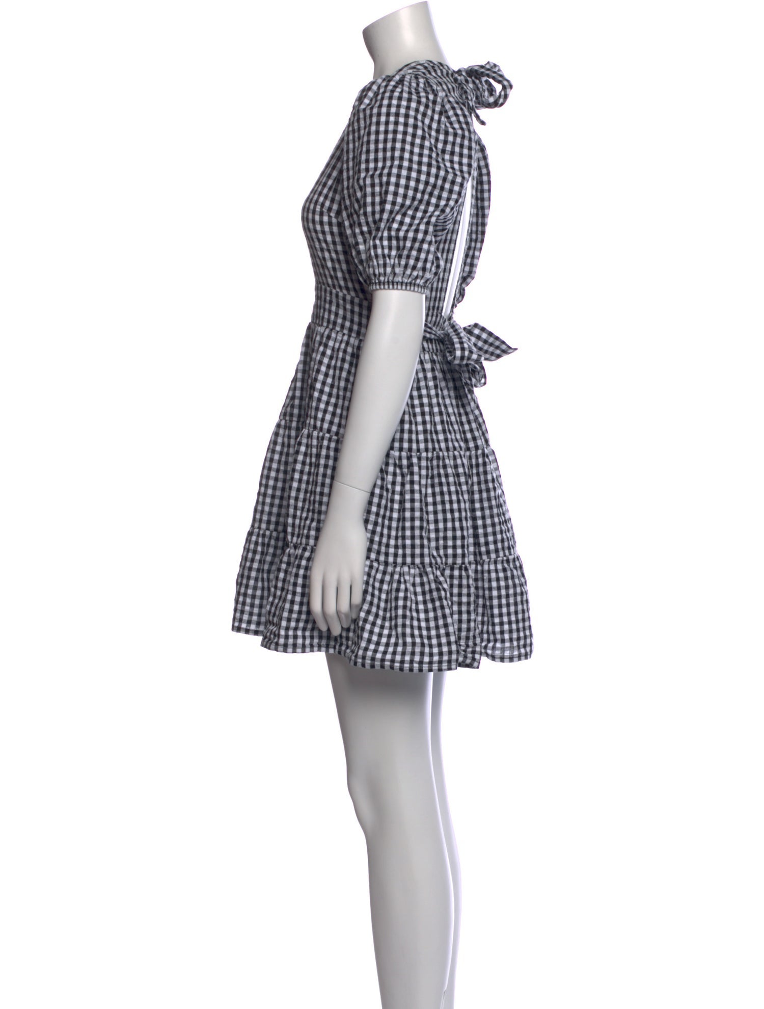 Faithfull The Brand Plaid Print Mini Dress