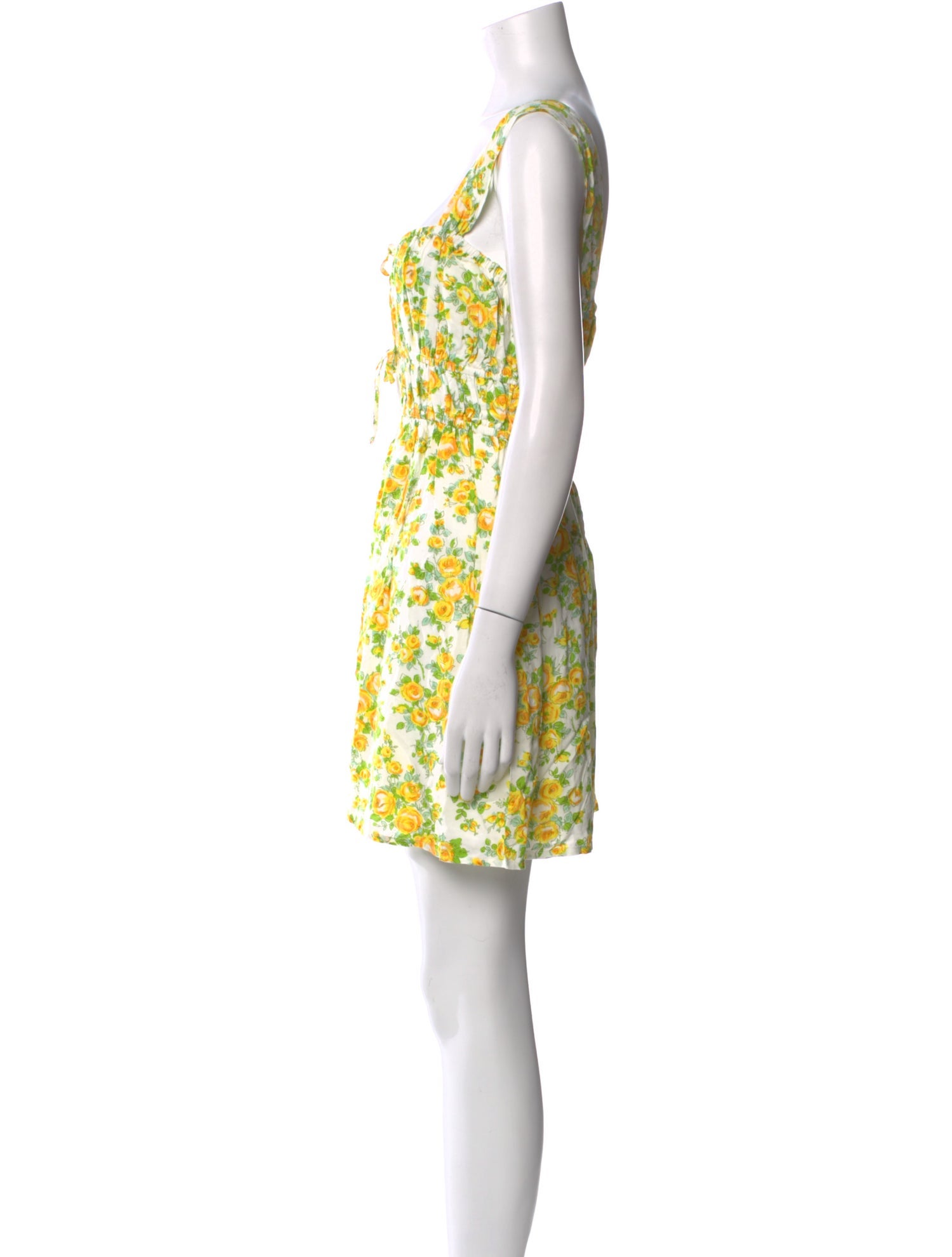 Faithfull The Brand Floral Print Mini Dress