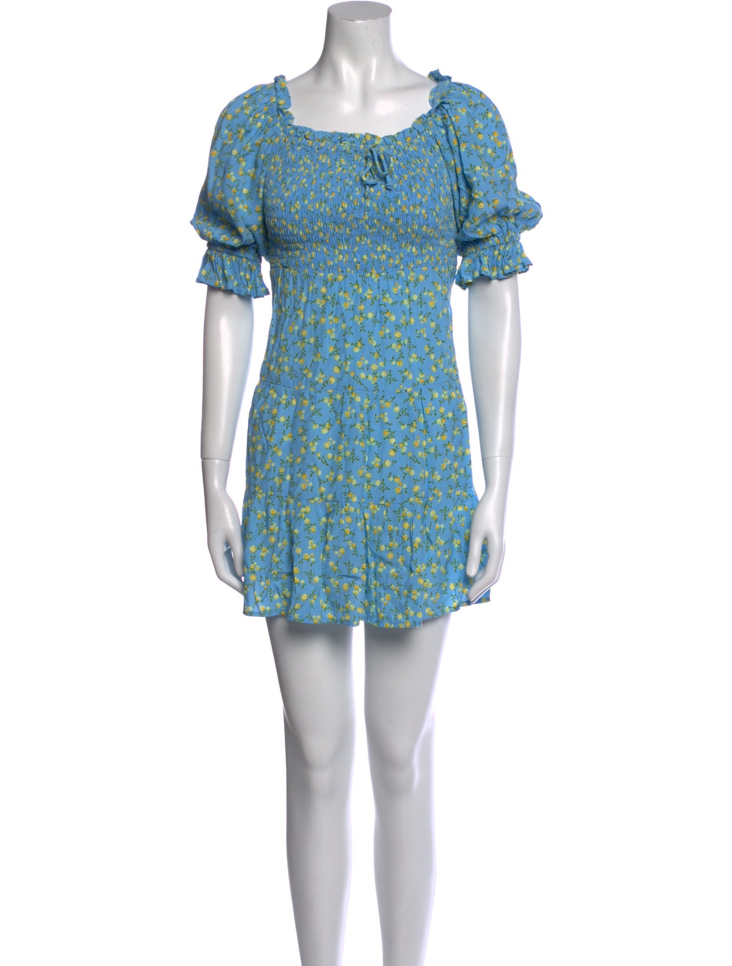 Faithfull The Brand Floral Print Mini Dress