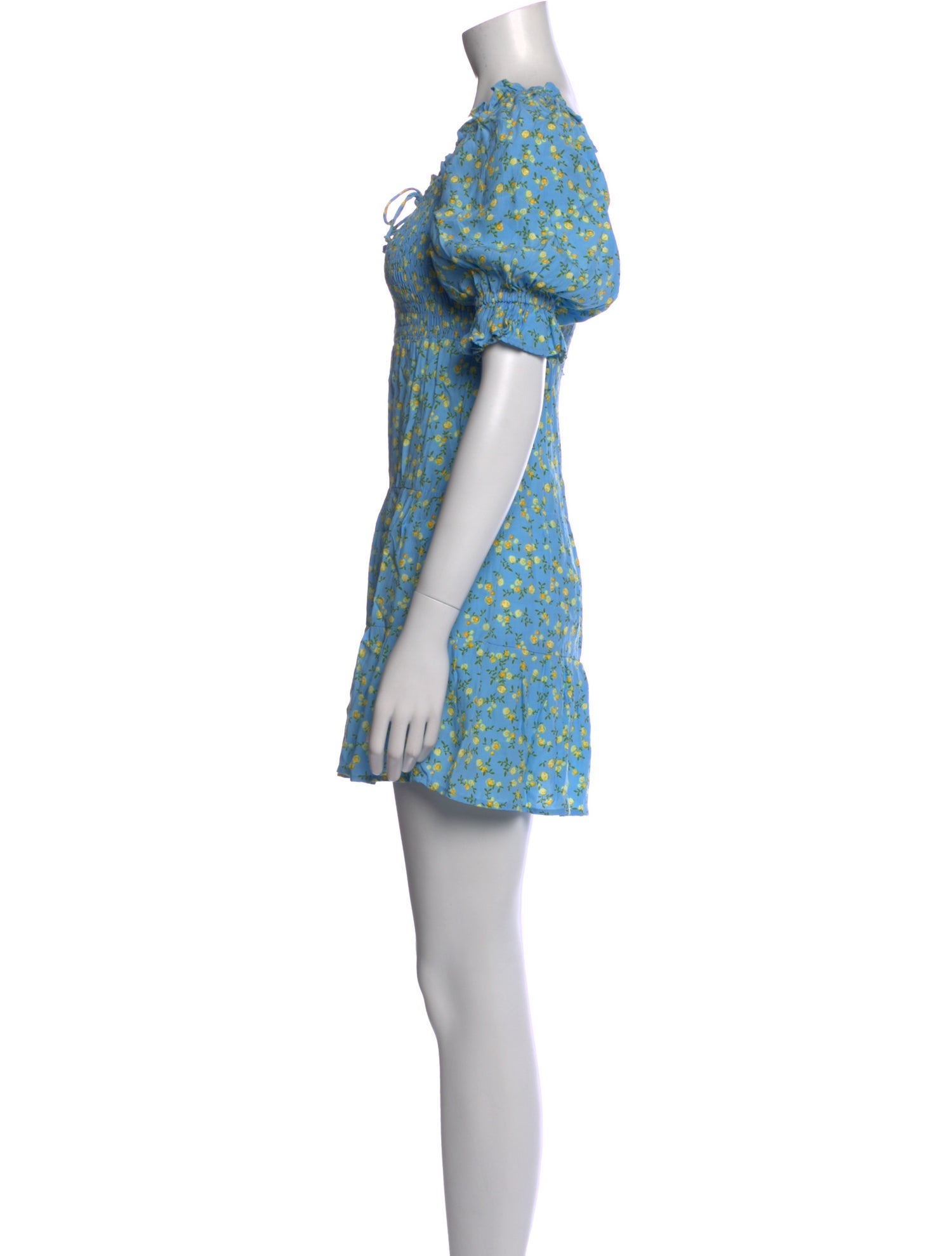 Faithfull The Brand Floral Print Mini Dress