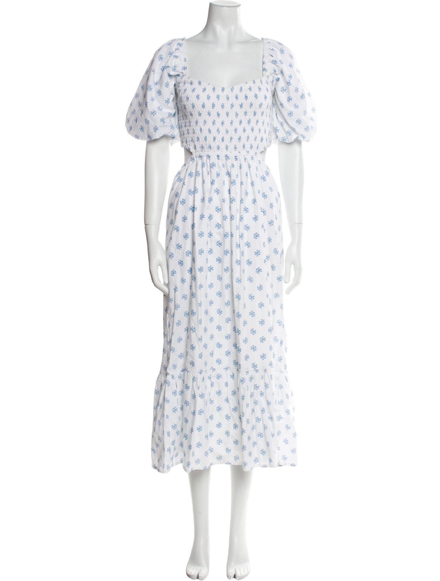 Faithfull The Brand Floral Print Long Dress