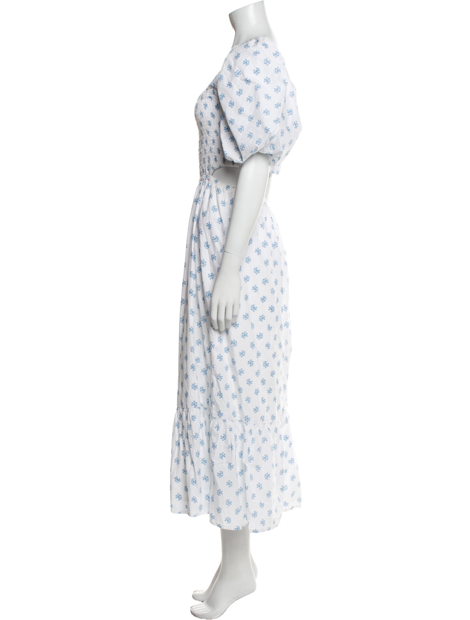 Faithfull The Brand Floral Print Long Dress