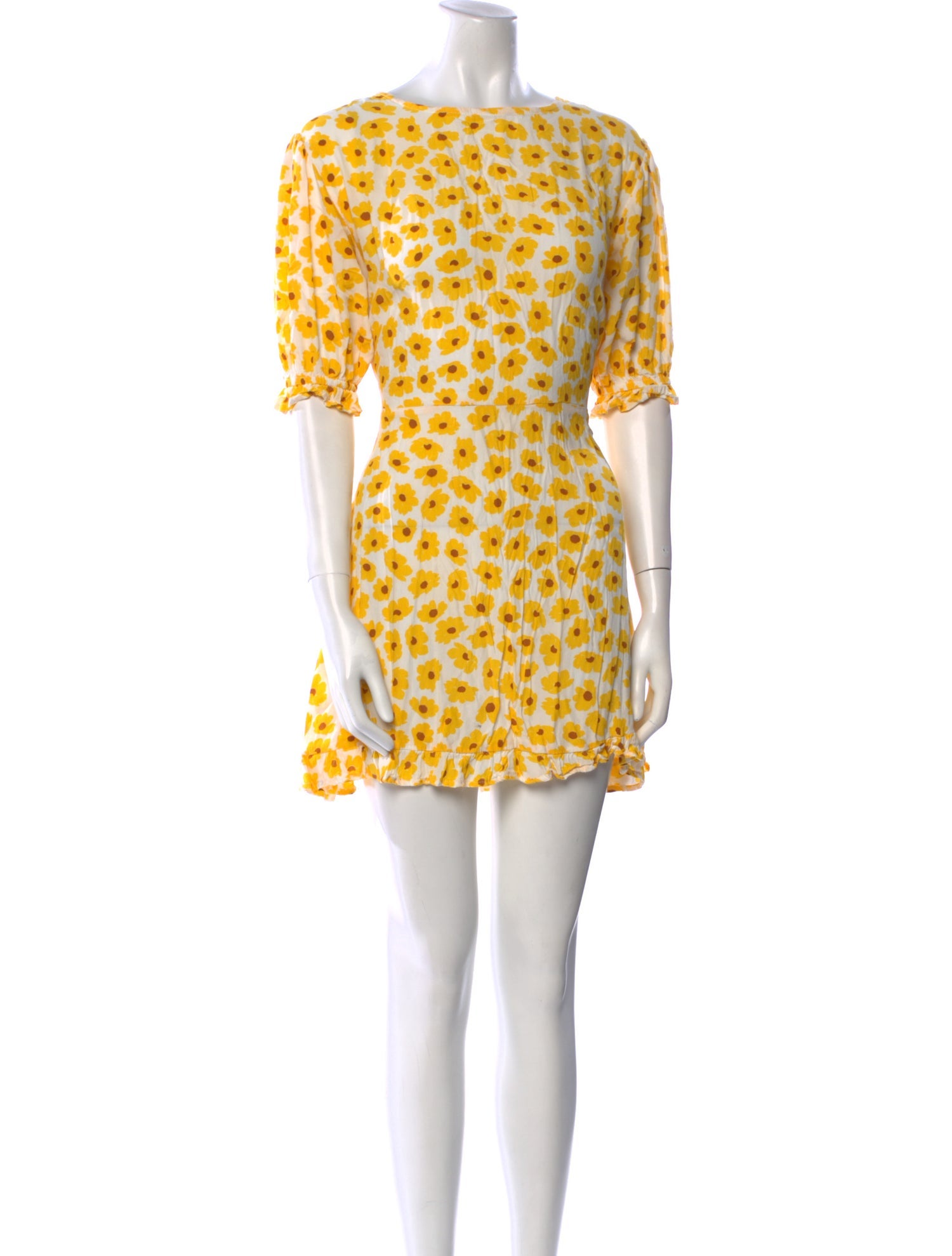 Faithfull The Brand Floral Print Mini Dress