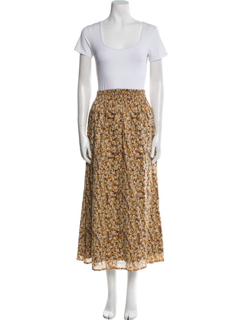 Faithfull The Brand Floral Print Ruffle Embellishment Skirt Set
