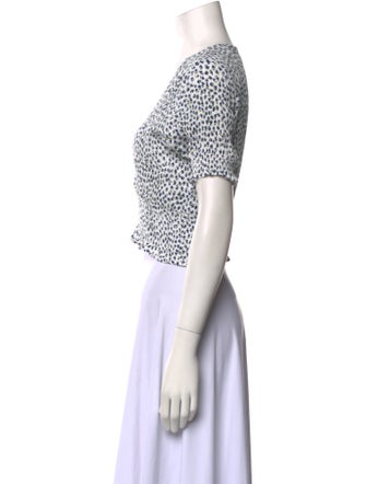 Faithfull The Brand Printed V-Neck Crop Top