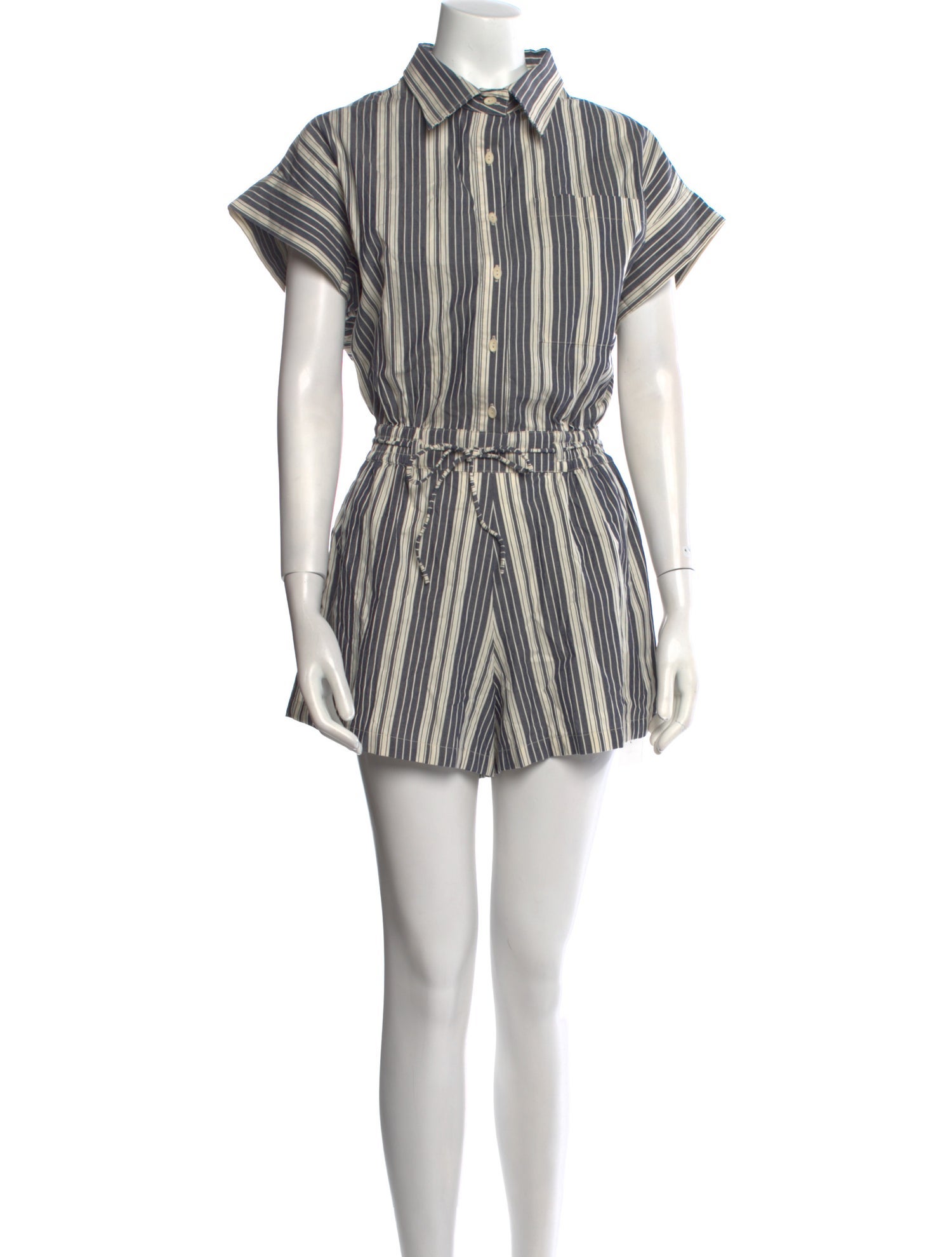 Faithfull The Brand Striped Romper