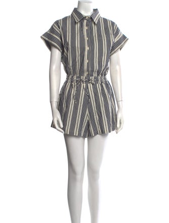 Faithfull The Brand Striped Romper