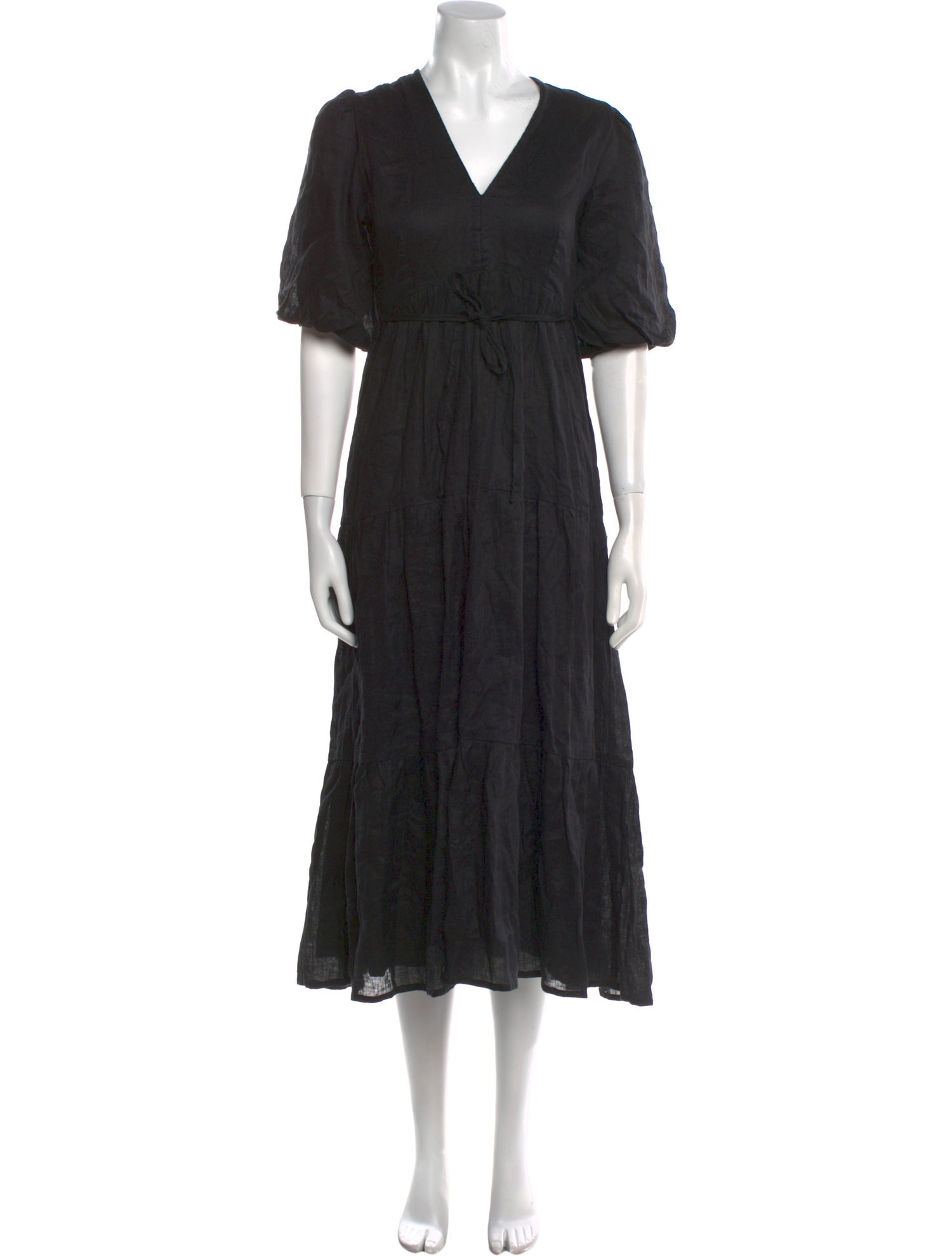 Faithfull The Brand V-Neck Long Dress