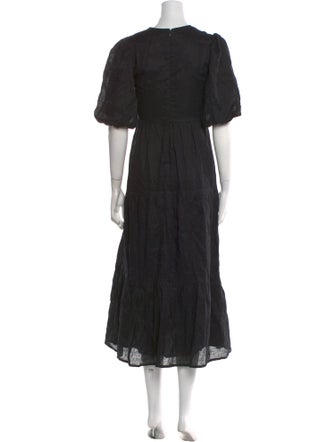 Faithfull The Brand V-Neck Long Dress