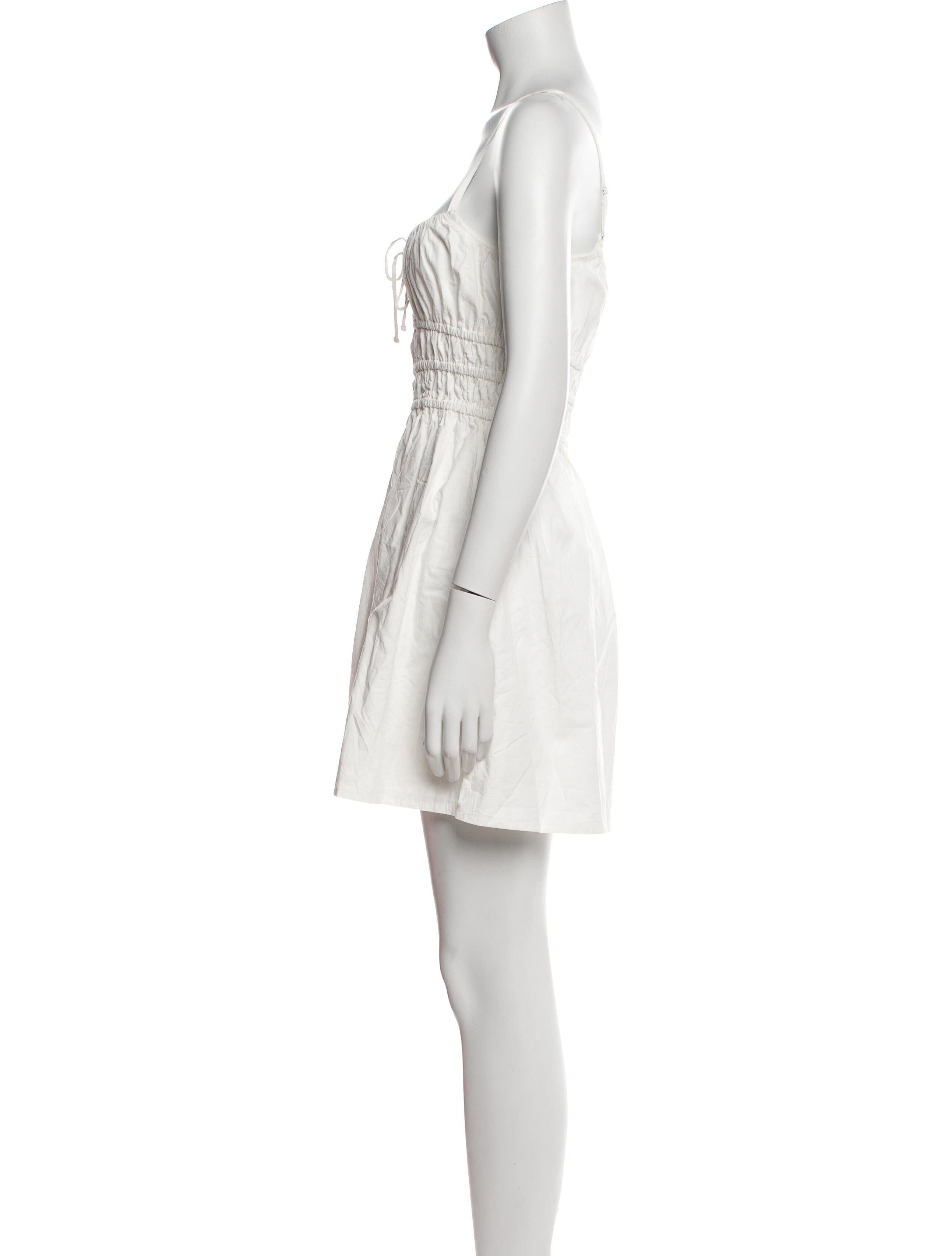 Faithfull The Brand Square Neckline Mini Dress