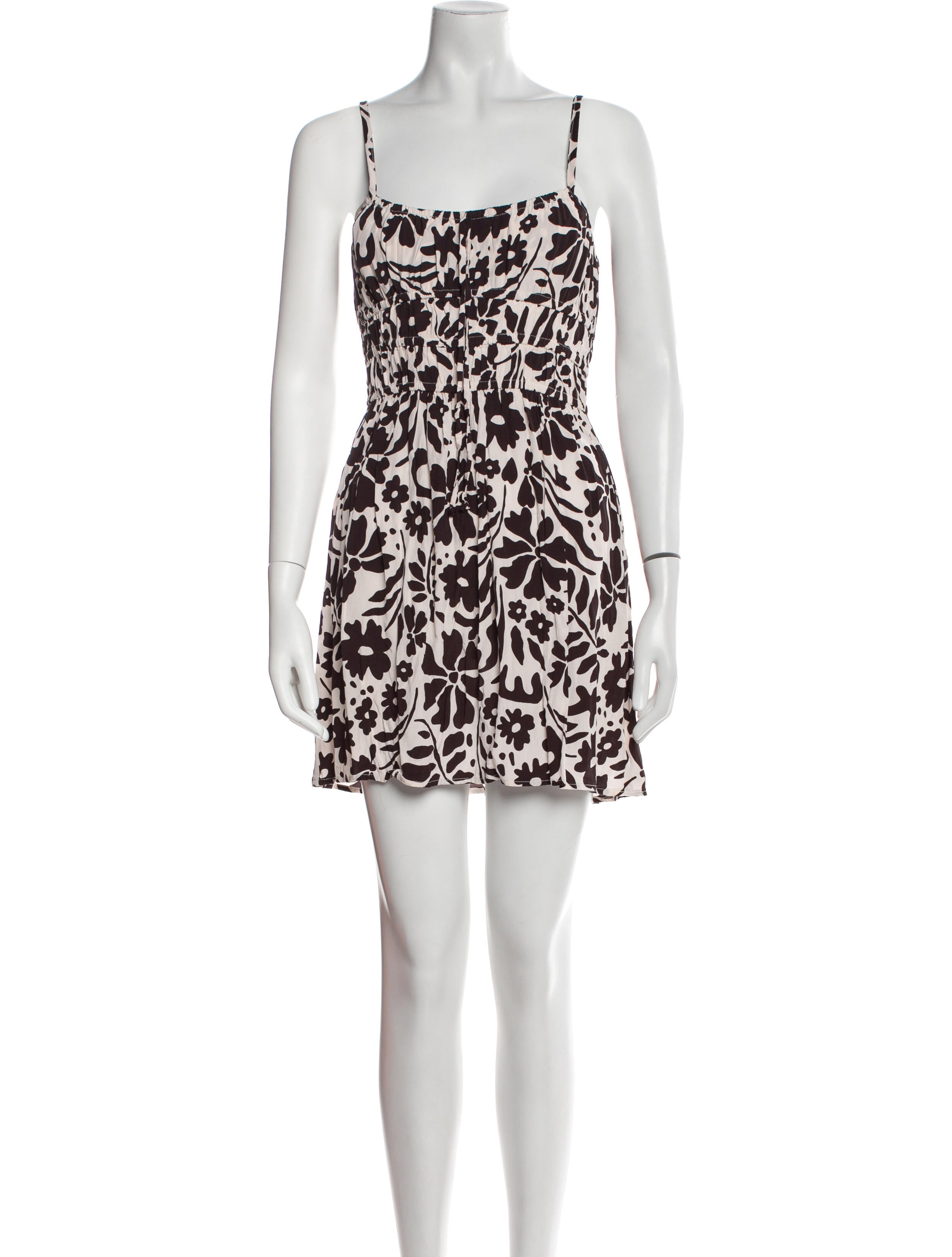 Faithfull The Brand Floral Print Mini Dress