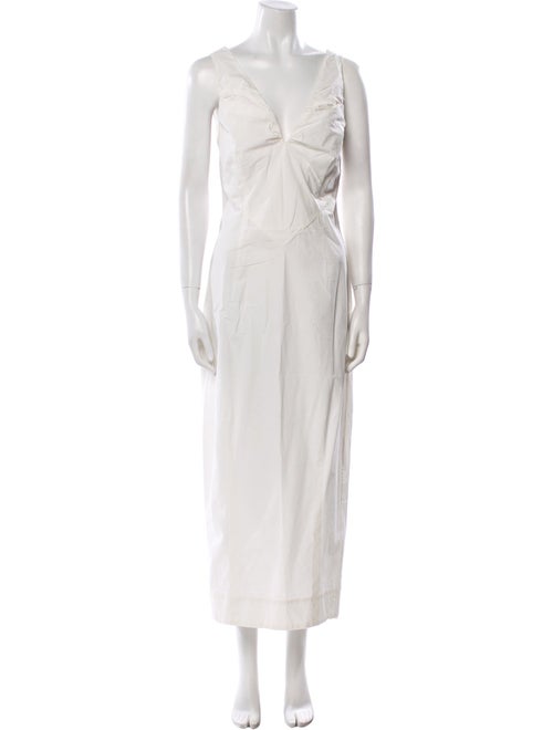 Faithfull The Brand V-Neck Long Dress