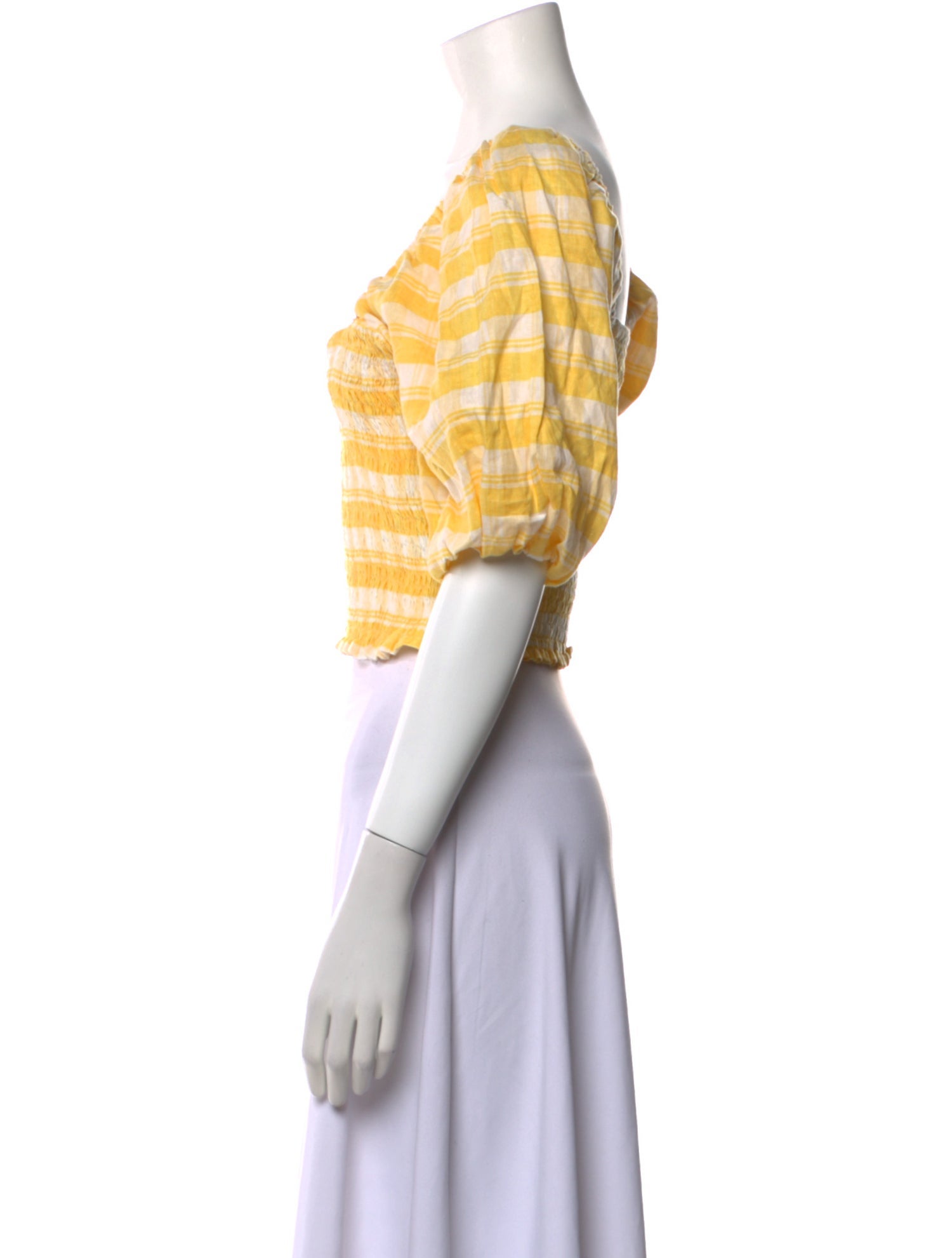 Faithfull The Brand Linen Striped Crop Top w/ Tags