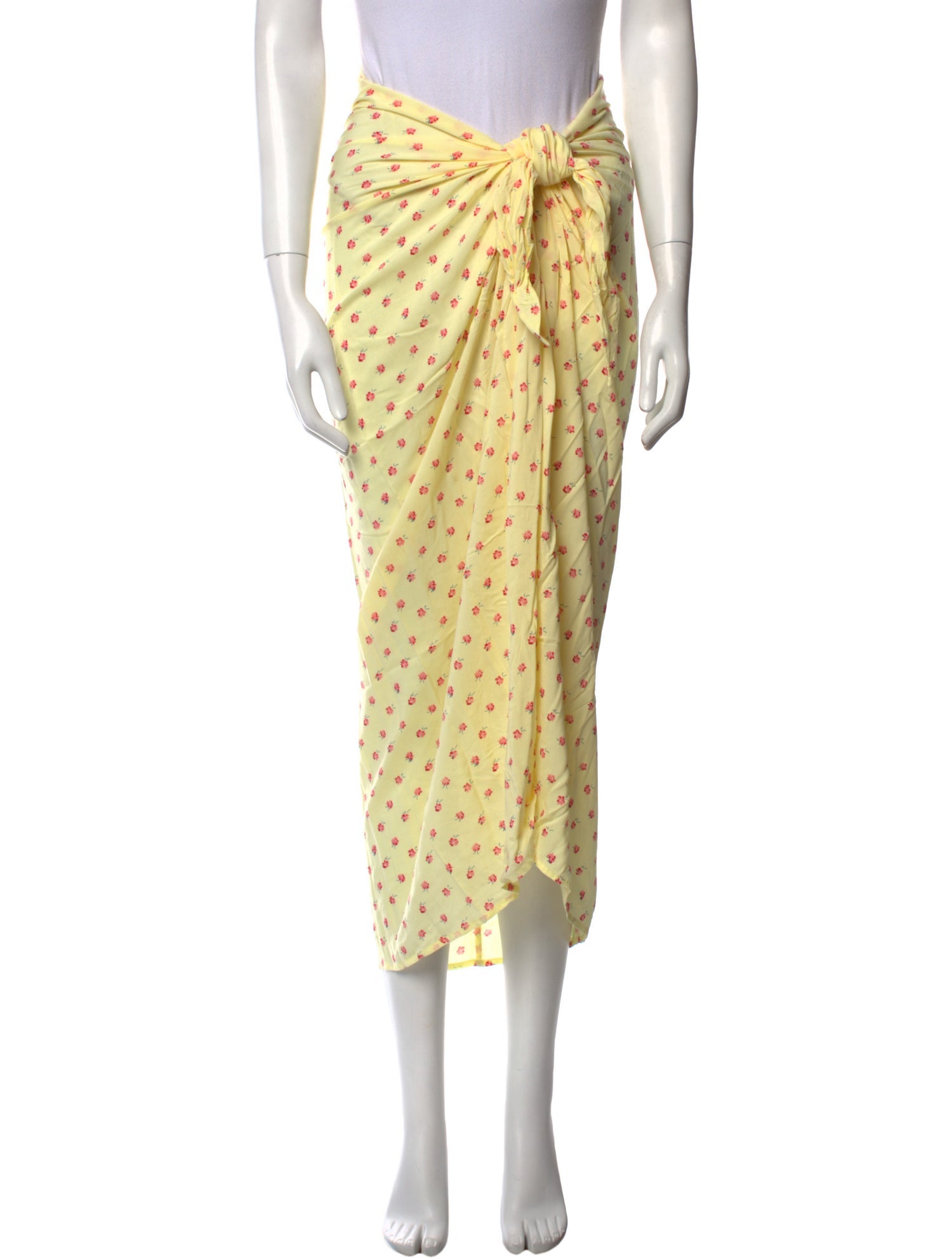 Faithfull The Brand Floral Print Midi Length Skirt