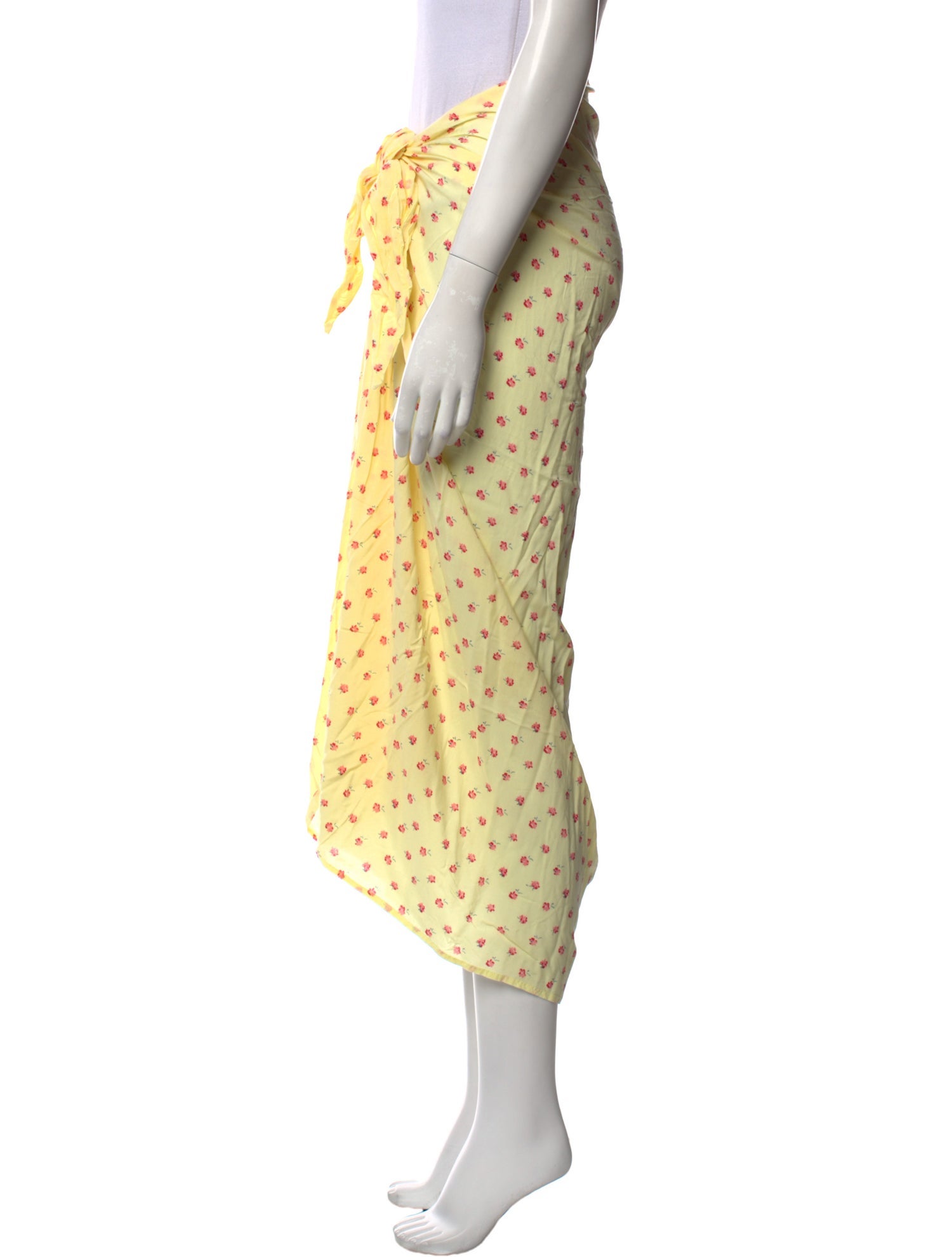 Faithfull The Brand Floral Print Midi Length Skirt