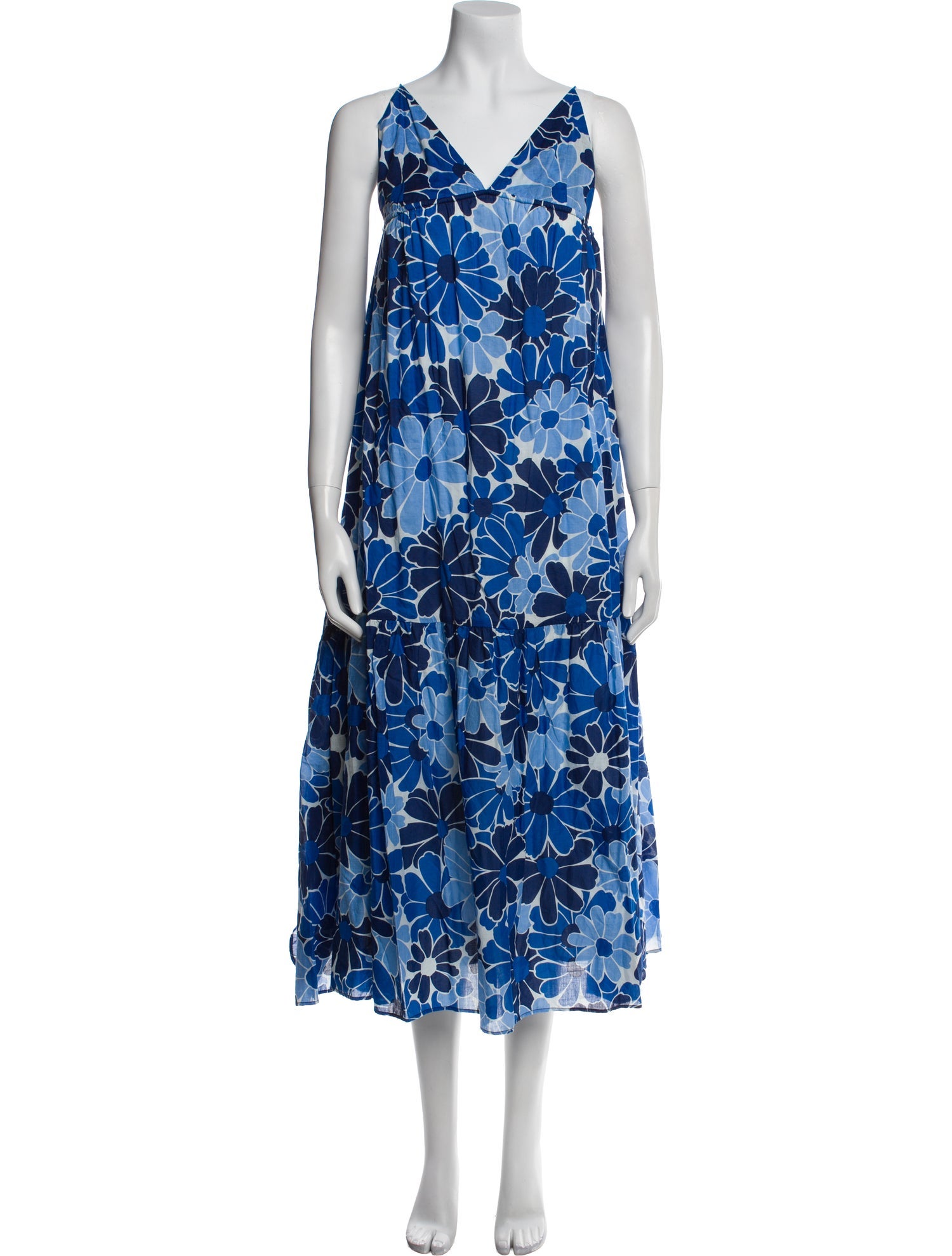 Faithfull The Brand Floral Print Long Dress