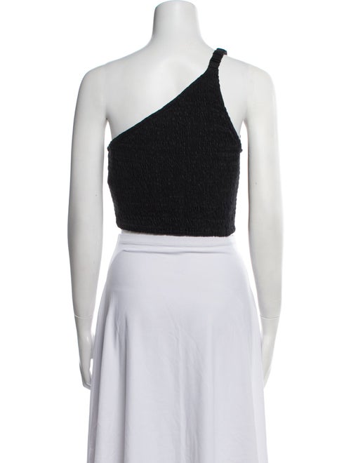 Faithfull The Brand Linen One-Shoulder Crop Top