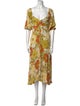 Faithfull The Brand Floral Print Midi Length Dress