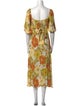 Faithfull The Brand Floral Print Midi Length Dress