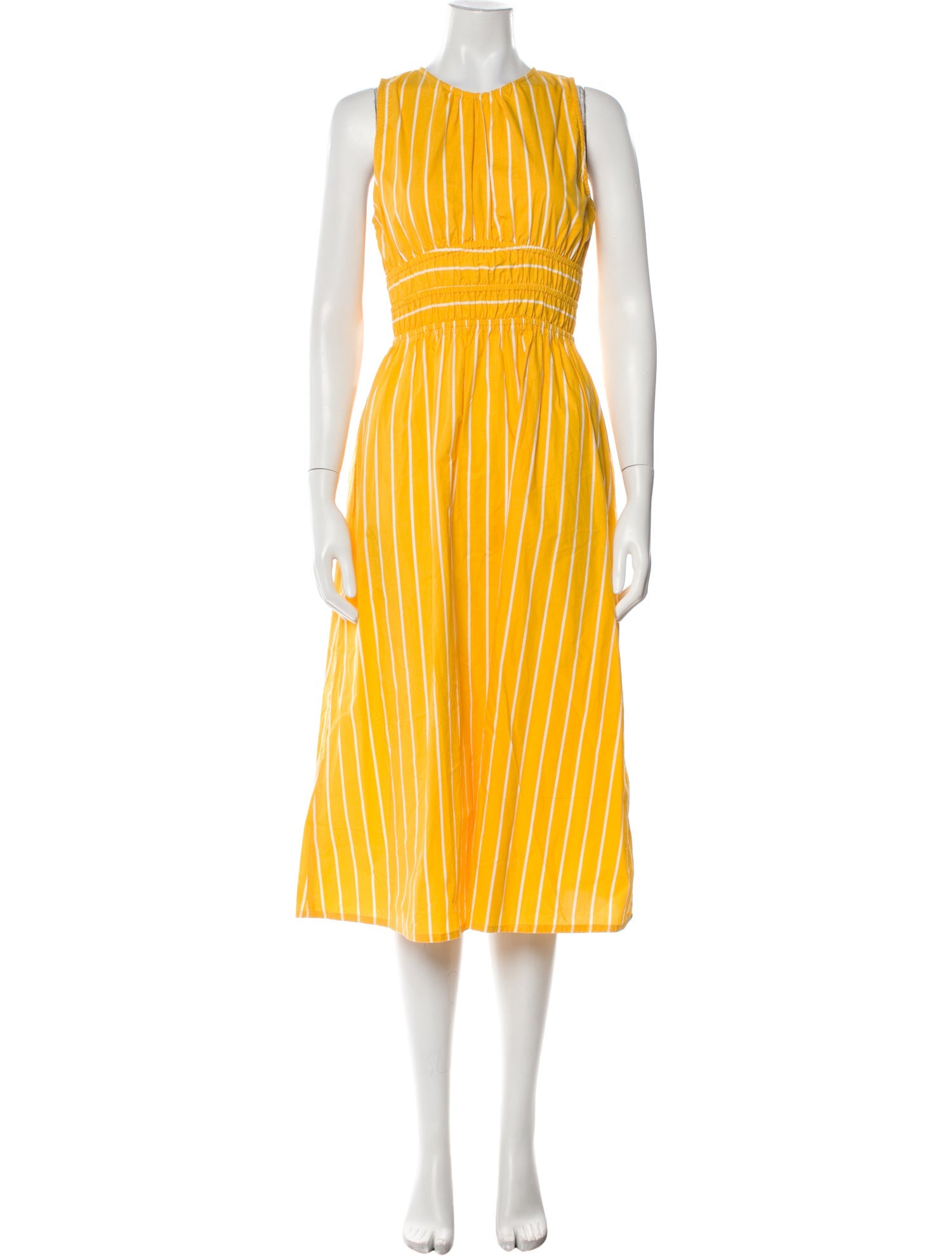 Faithfull The Brand Striped Midi Length Dress