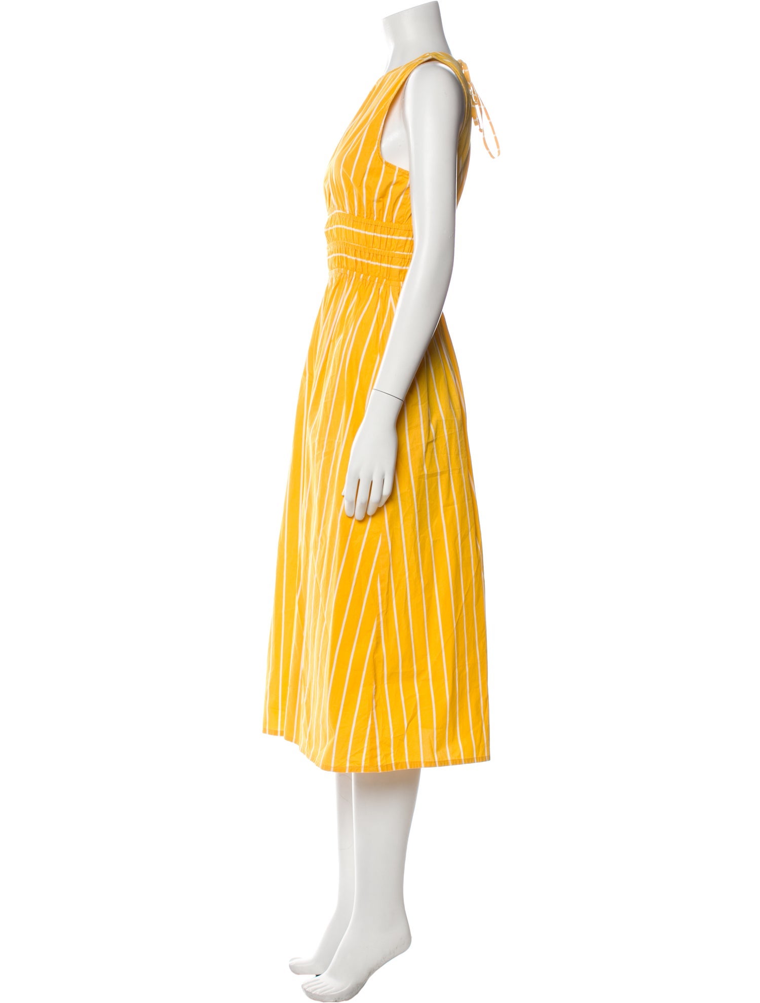 Faithfull The Brand Striped Midi Length Dress