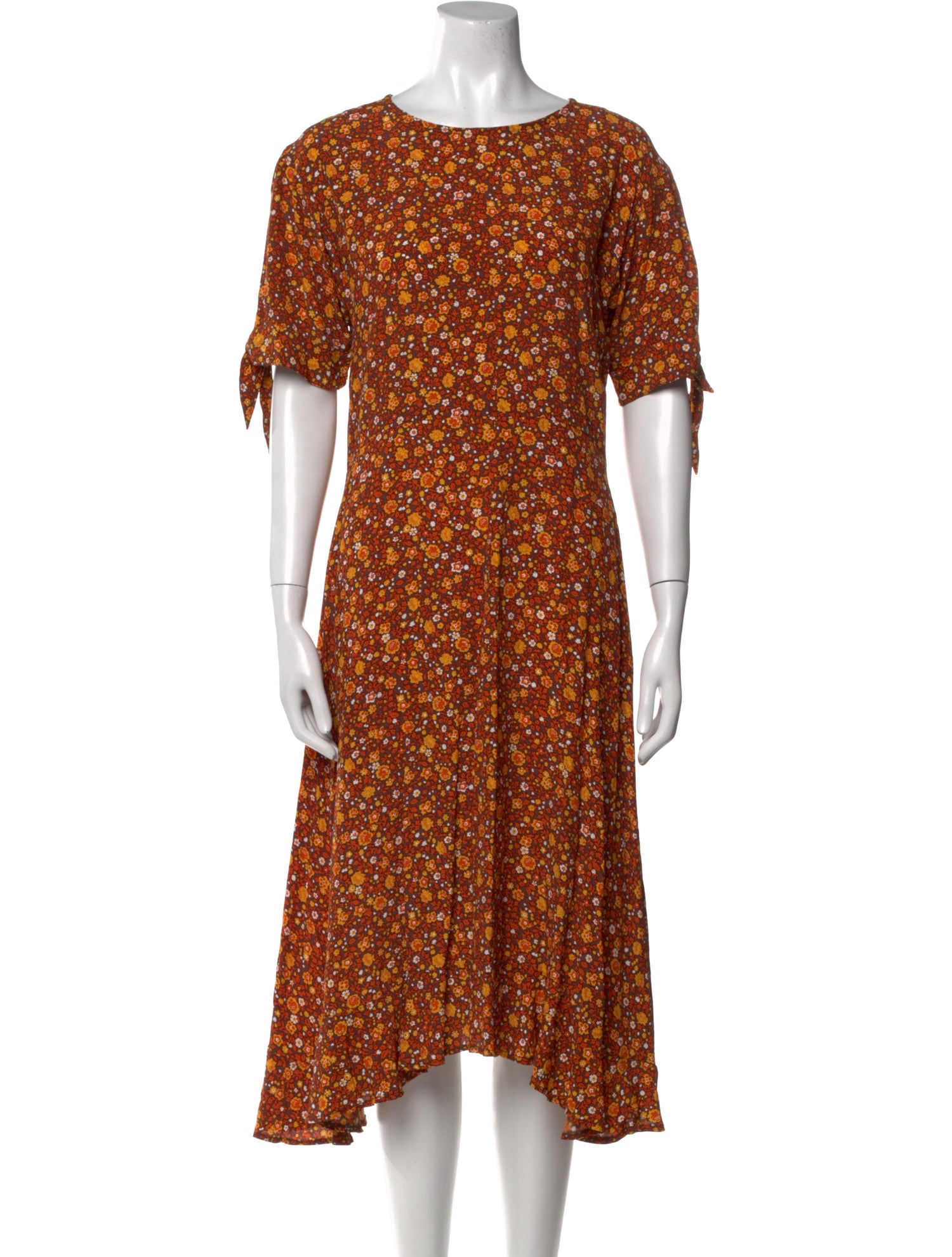 Faithfull The Brand Floral Print Midi Length Dress