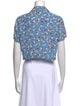 Faithfull The Brand Floral Print Short Sleeve Crop Top