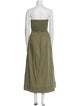 Faithfull The Brand Strapless Midi Length Dress