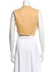 Faithfull The Brand Linen V-Neck Crop Top