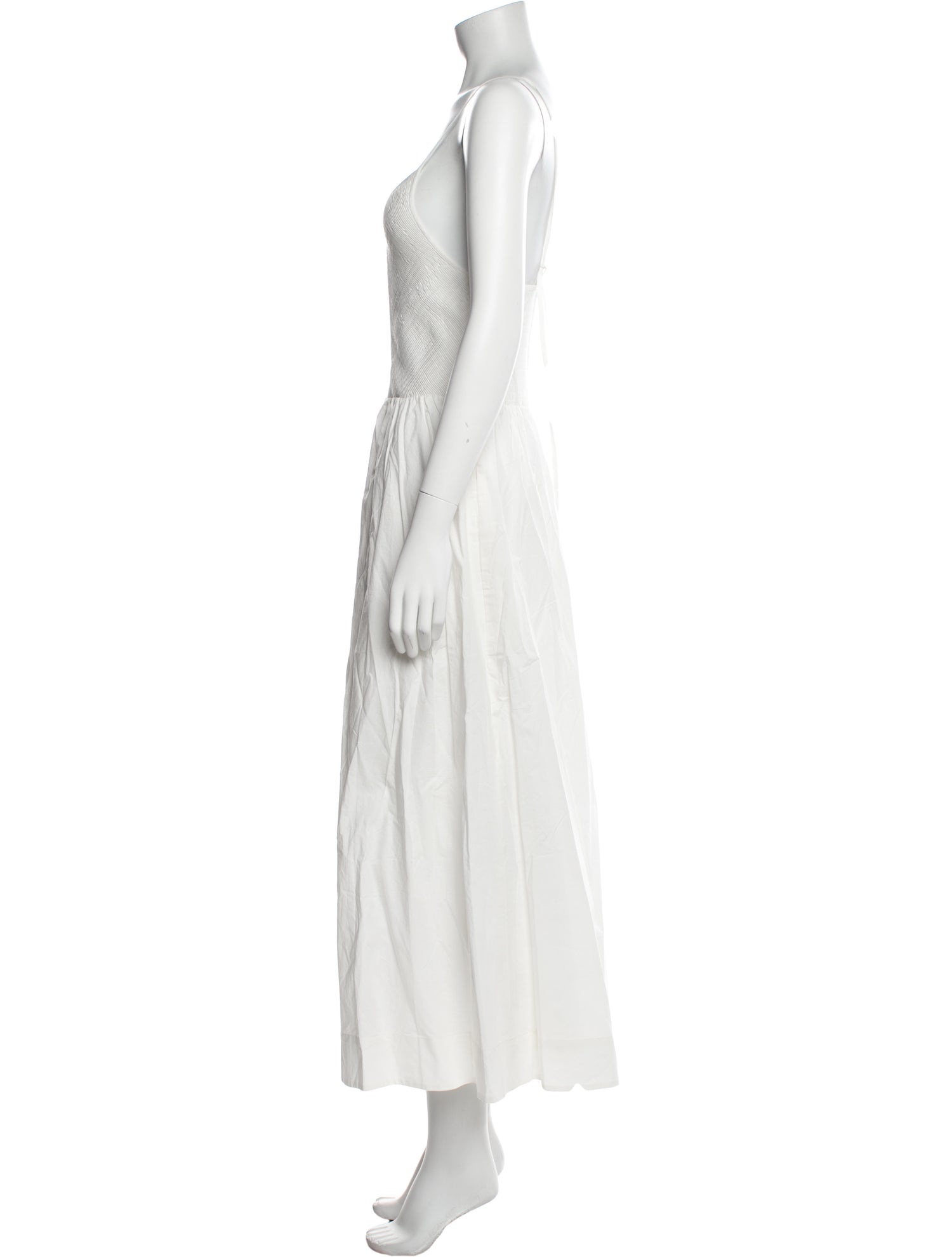 Faithfull The Brand Square Neckline Midi Length Dress w/ Tags