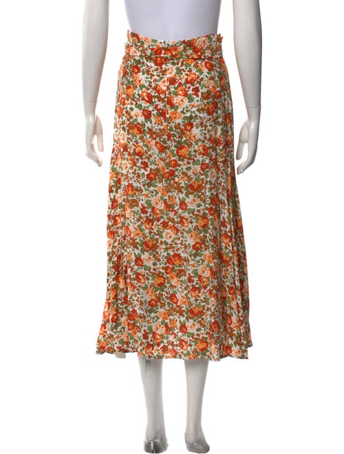 Faithfull The Brand Floral Print Midi Length Skirt