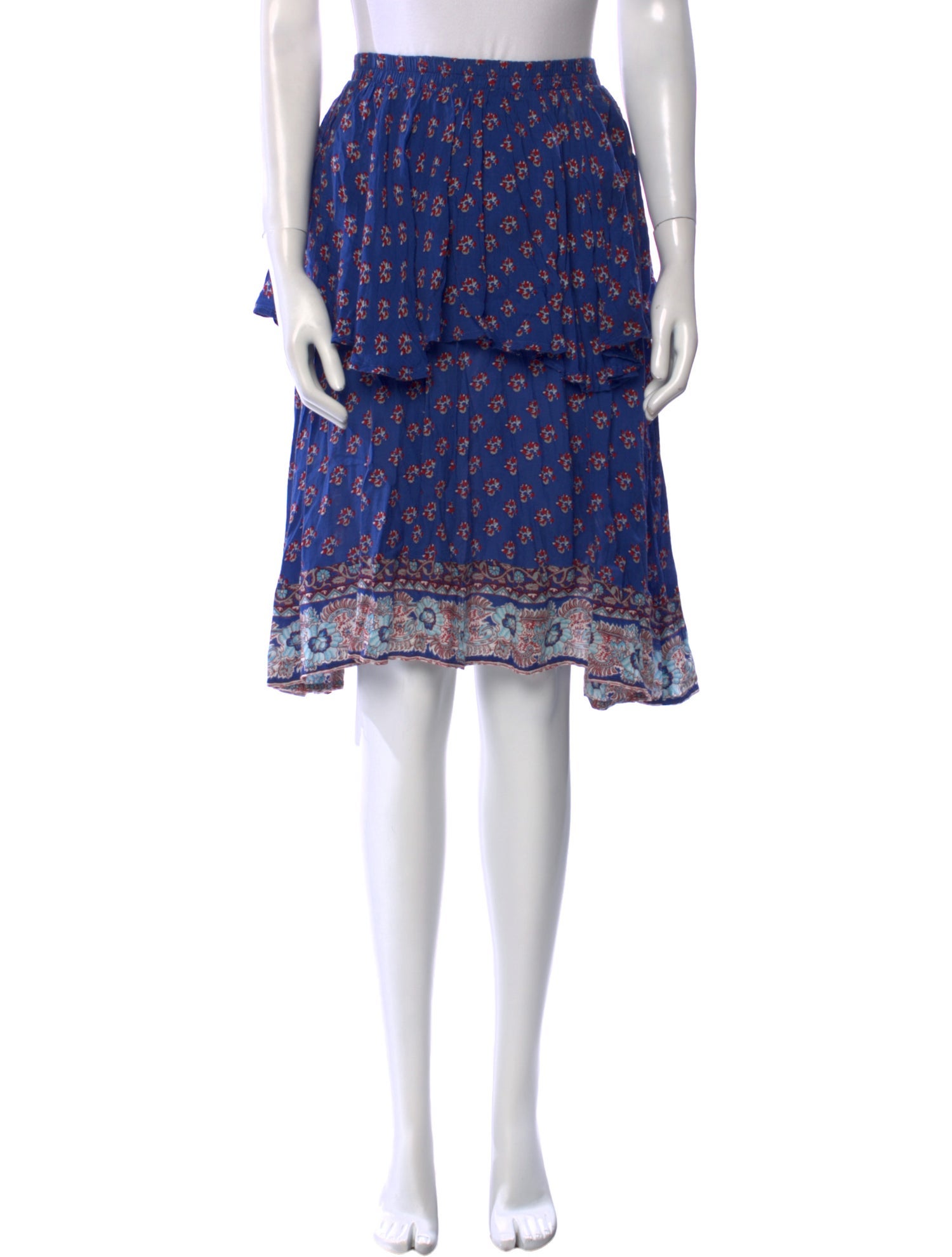 Faithfull The Brand Floral Print Knee-Length Skirt